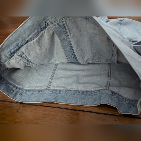 NWT Madewell The Plus Jean Jacket in Westlawn Wash - size 1X - Picture 4 of 16